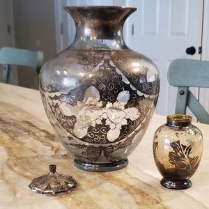 Vintage Silver Overlay 3 Piece LOT